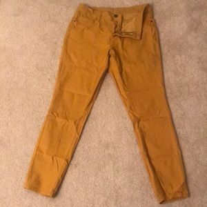 Mustard color high waisted pants